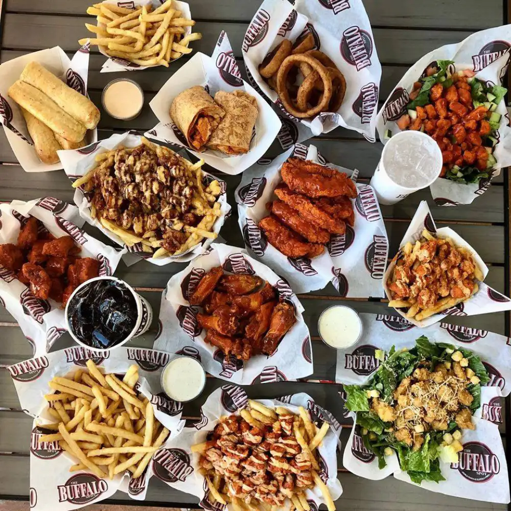 Table Of Buffalo Spot Food